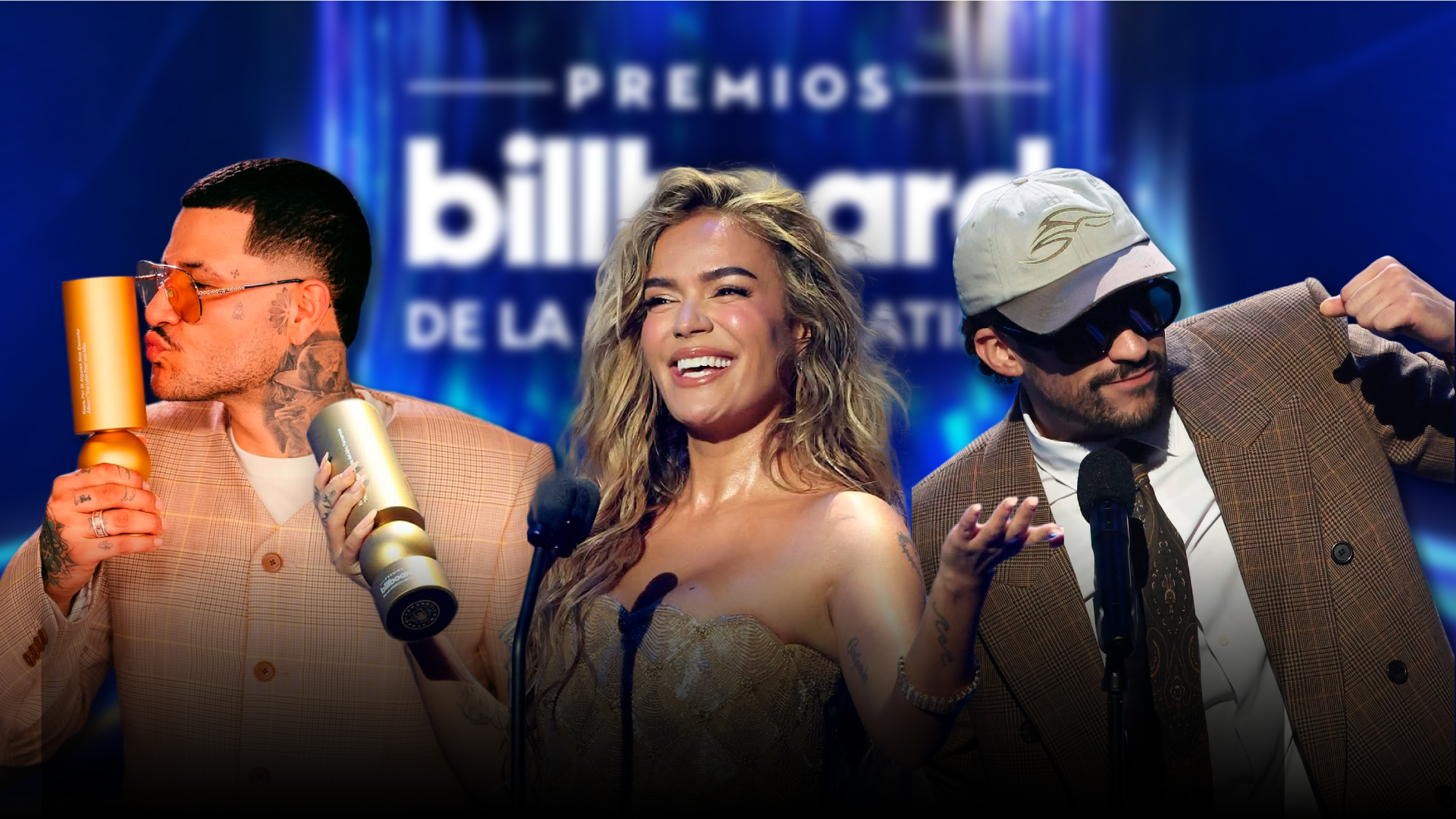 Bad Bunny y Karol G arrasan en los Premios Billboard de la Música Latina 2025