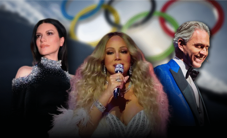 Mariah Carey, Laura Pausini y Andrea Bocelli conmueven durante la inauguración de los Juegos Olímpicos de Invierno