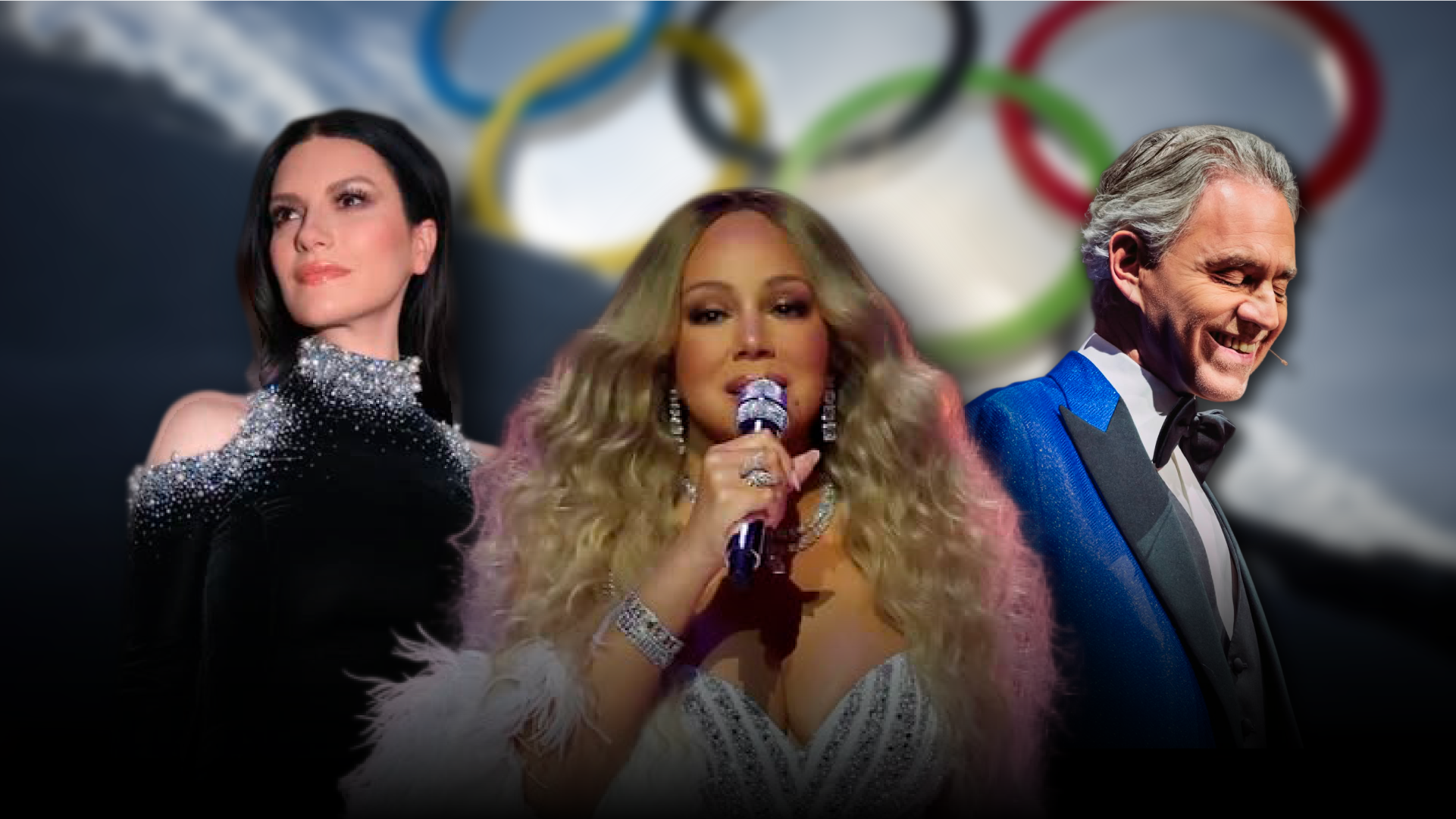 Mariah Carey, Laura Pausini y Andrea Bocelli conmueven durante la inauguración de los Juegos Olímpicos de Invierno