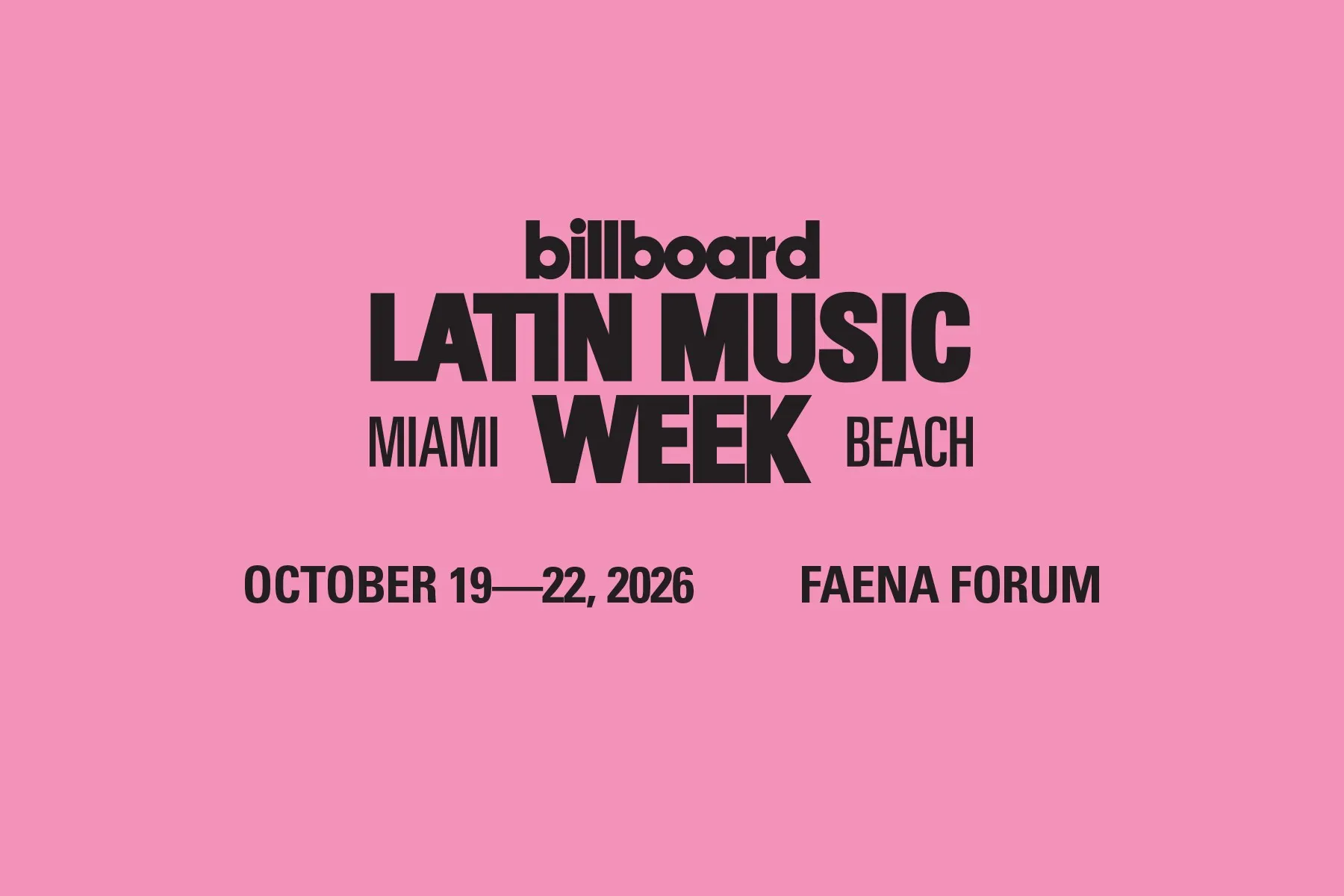 Billboard Latin Music Week 2026 suma a Rubén Blades, Tito Nieves, Anthony Ramos y más artistas a su programación